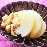 レンジで簡単！大根と油揚げのそばつゆ煮